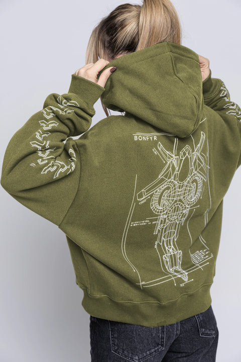 PILOT CROPPED HOODIE